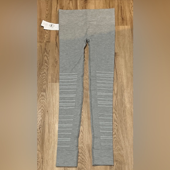 Blanqi Maternity Legging Compression Size L‎ Hipster Cuffed Dove Gray NEW - Picture 2 of 14